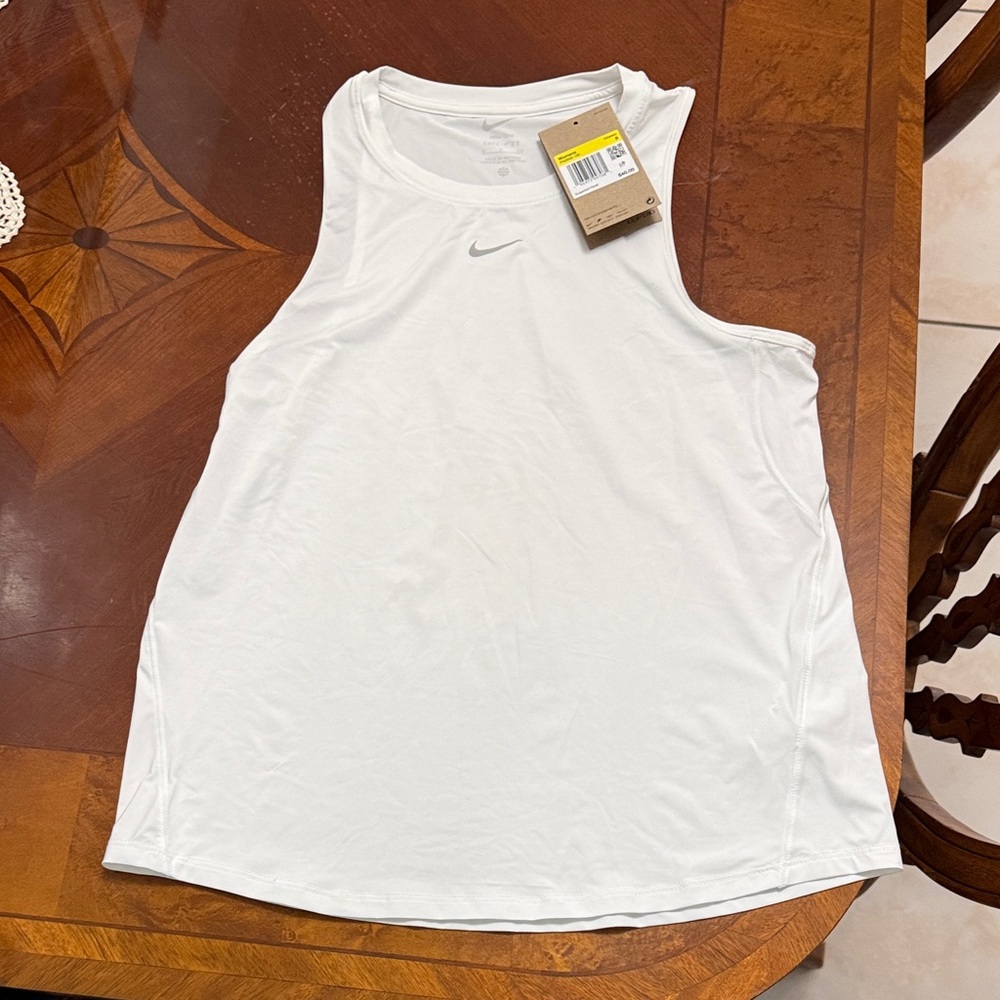 Nike White Athletic Tank Top